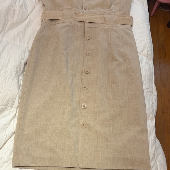 Calvin Klein Beige Midi Dress - Picture 3 of 5